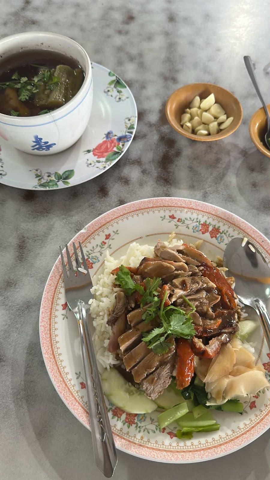 duck rice meal