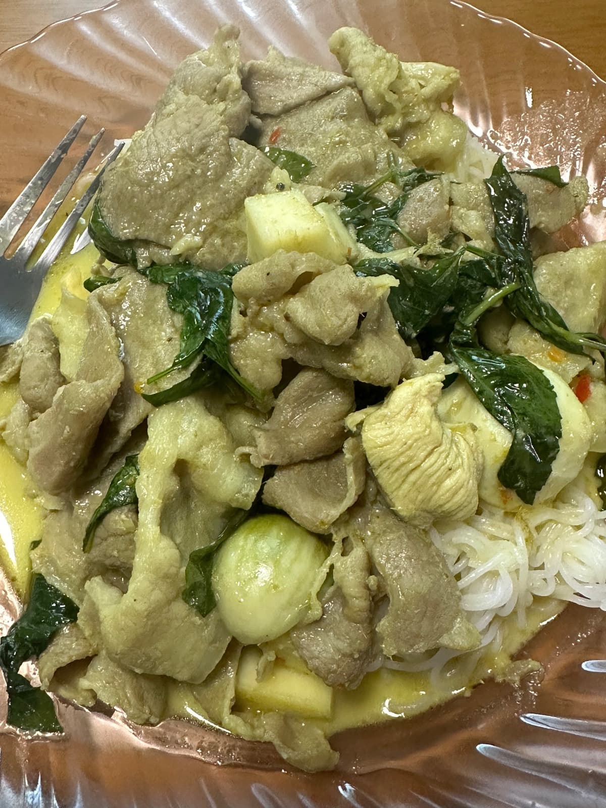green curry with khanom jeen