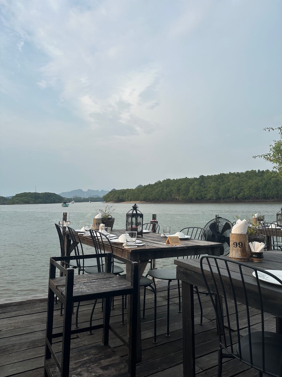 Restaurant by the water in Krabi