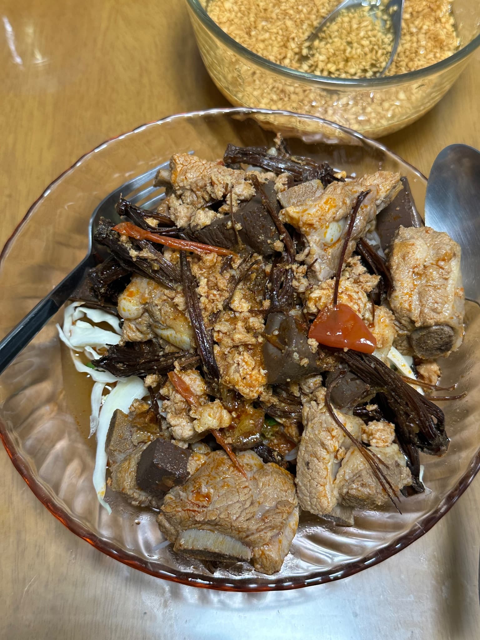 A big bowl of Khanom Jeen Nam Ngiao
