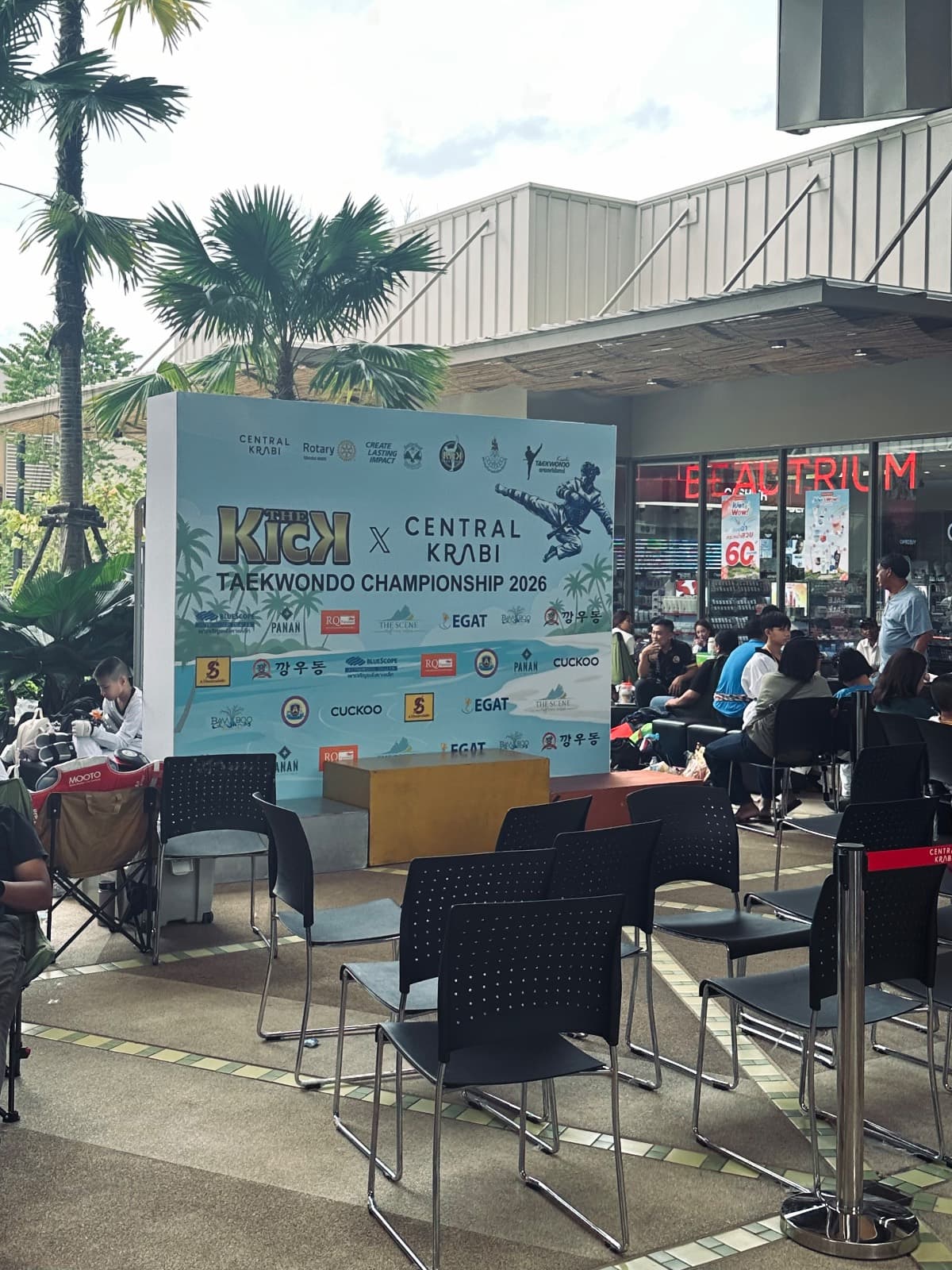 Taekwondo Championship inside Central Krabi